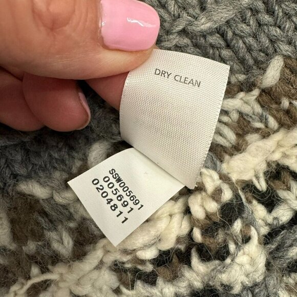 J. Jill Womens Open Front Cardigan Knit Striped Sweater Wool Alpaca Blend XS - Picture 10 of 12